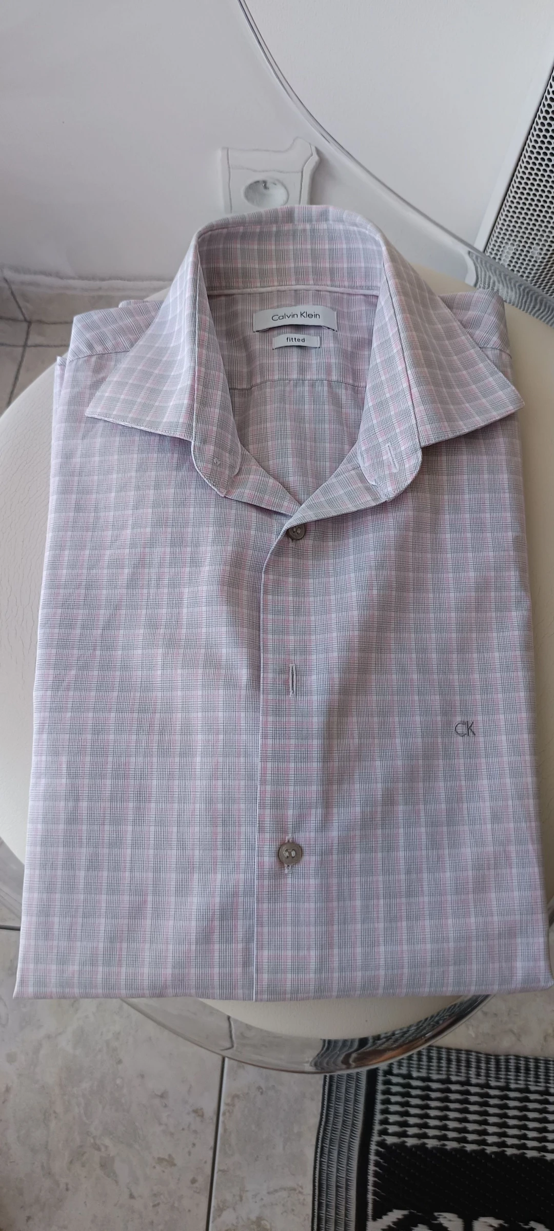 Chemise manches longues CALVIN KLEIN taille 38 EXCELLENT ÉTAT 